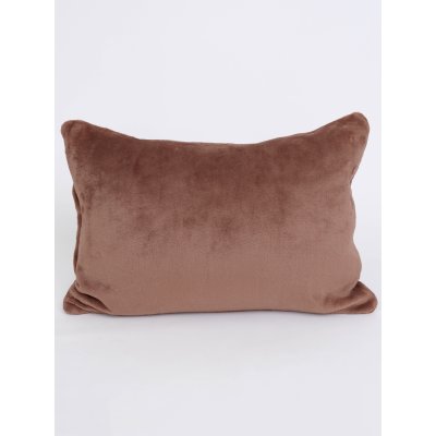 Obliečka na vankúš mikroplyš 40 × 60 cm – Laura mocha mousse-  -