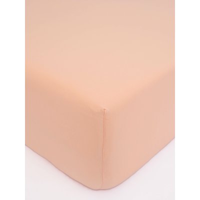 Jersey plachta do postieľky Classic 70 x 140 cm – lososová