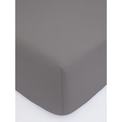 Jersey plachta do postieľky Classic 60 x 120 cm – tmavo sivá
