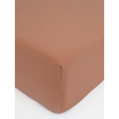 Jersey plachta do postieľky Classic 70 x 140 cm – terakota