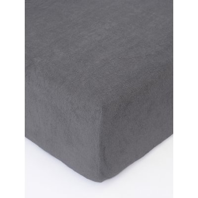 Froté plachta 220 × 200 cm - tmavo sivá