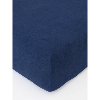 Froté plachta 220 × 200 cm - tmavo modrá
