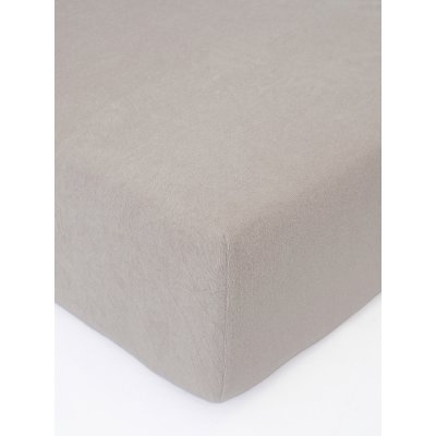 Froté plachta do postieľky 70 × 140 cm - cappuccino