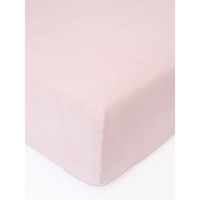Froté plachta do postieľky 60 × 120 cm - staroružová