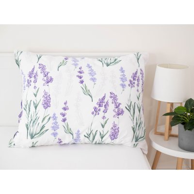 Bavlnená obliečka na vankúš Renforcé 70 × 90 cm – Levanduľa-  -