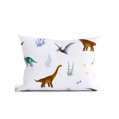 Bavlnená obliečka na vankúš Renforcé 50 × 70 cm - Dinosaury-  -