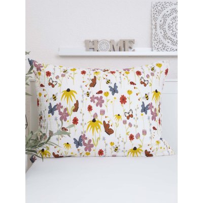 Krepová obliečka na vankúš Renforcé 70 x 90 cm - Motýliky-  -