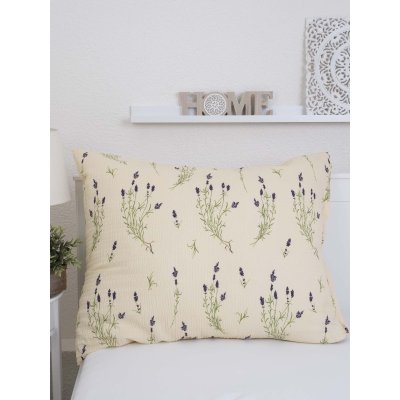Krepová obliečka na vankúš Renforcé 70 x 90 cm - Levanduľa 02-  -
