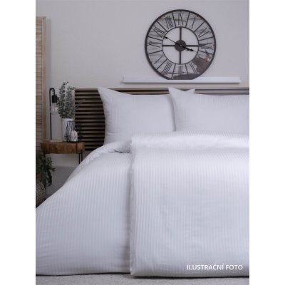 Hotelový povlak na prikrývku 200 x 200 cm - prúžok 8 mm