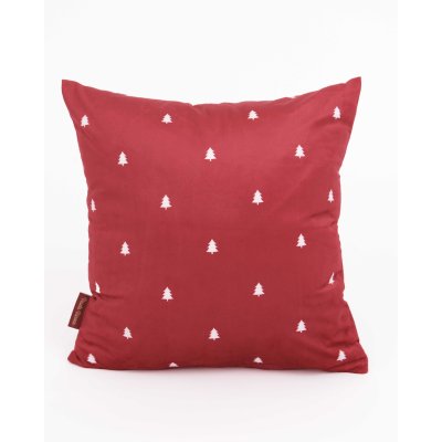 Vianočná obliečka na vankúš Velvet 40 x 40 cm -  Vianočná pohoda červená-  -