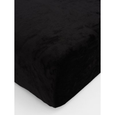 Plachta mikroplyš Deluxe 90 x 200 cm - čierna