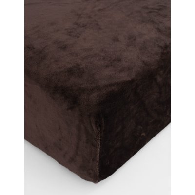 Plachta mikroplyš Deluxe 160 x 200 cm - tmavo hnedé