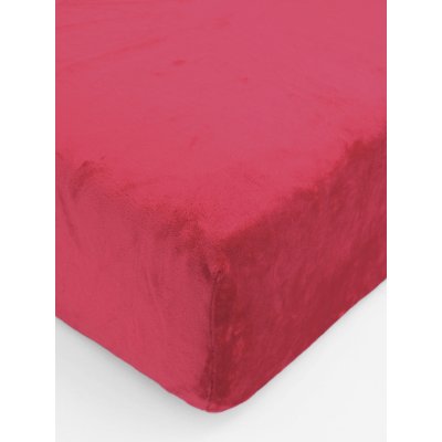 Plachta mikroplyš Deluxe 160 x 200 cm - tmavo červené