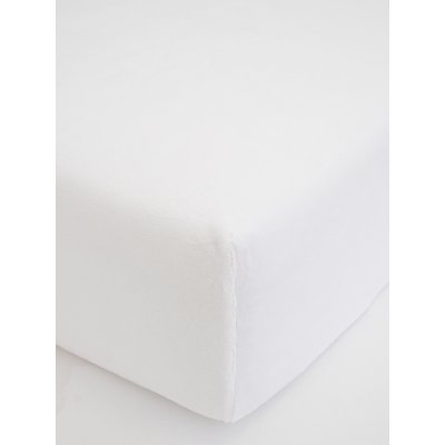 Plachta mikroplyš Deluxe do postieľky 60 x 120 cm - biele