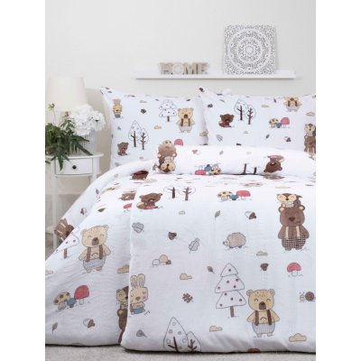 Francúzske obliečky mikroplyš Exclusive – Forest - 220 × 200 cm - 70 x 90 cm