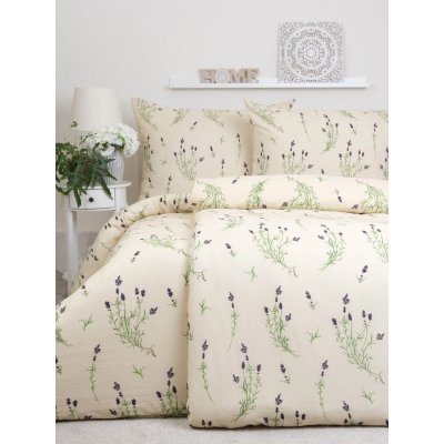 Flanelové obliečky - Levanduľa 02 - 140 × 200 cm - 70 x 90 cm