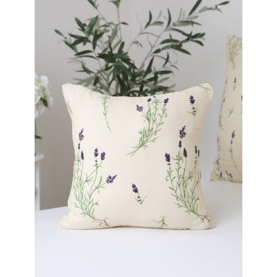 Mušelínová obliečka na vankúš 40 x 40 cm - Levanduľa 02-  -