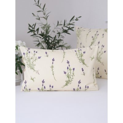 Flanelová obliečka na vankúš 40 x 60 cm - Levandule 02-  -