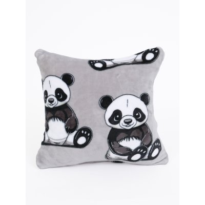 Obliečka na vankúšik mikroplyš Exclusive 40 × 40 cm - Panda-  -