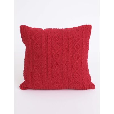 Pletená vianočná obliečka na vankúš 40 x 40 cm - Pletený sveter-  -