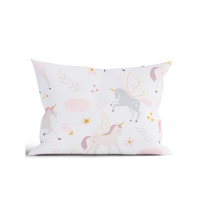 Bavlnená obliečka na vankúš Renforcé 40 × 60 cm – Unicorn-  -