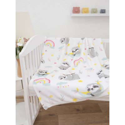 Detská deka do postieľky mikroplyš Exclusive 80 × 100 cm – Leňochod