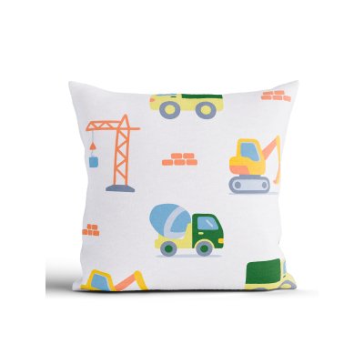 Bavlnená obliečka na vankúš Renforcé 40 × 40 cm - Autá-  -