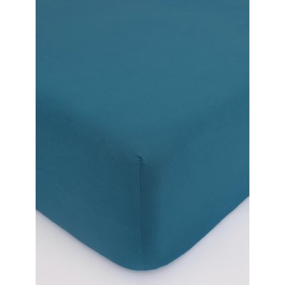 Jersey plachta s elastanom Deluxe 160 × 200 cm – petrolejová