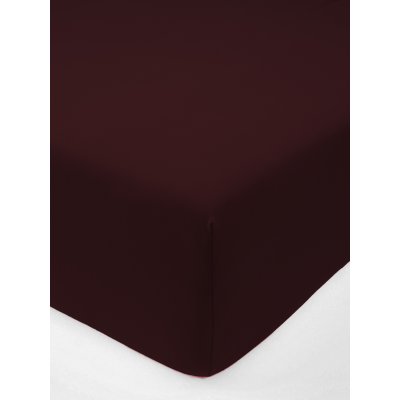 Jersey plachta s elastanom Deluxe 160 × 200 cm – granátovo červená