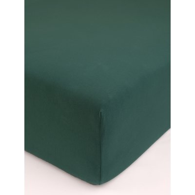 Jersey plachta s elastanom Deluxe 220 × 200 cm – tmavozelená