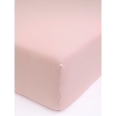 Jersey plachta s elastanom Deluxe 180 × 200 cm – staroružová
