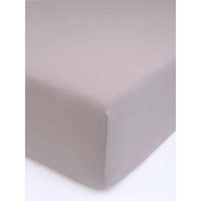 Jersey plachta s elastanom Deluxe 200 × 200 cm – cappuccino