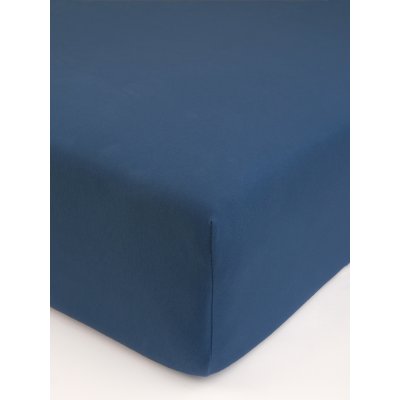 Jersey plachta s elastanom Deluxe 90 × 200 cm – námornícka modrá