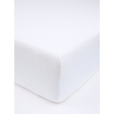 Jersey plachta s elastanom Deluxe 220 × 200 cm – biela