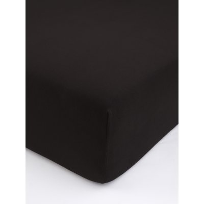 Jersey plachta s elastanom Deluxe 220 × 200 cm – tmavohnedá