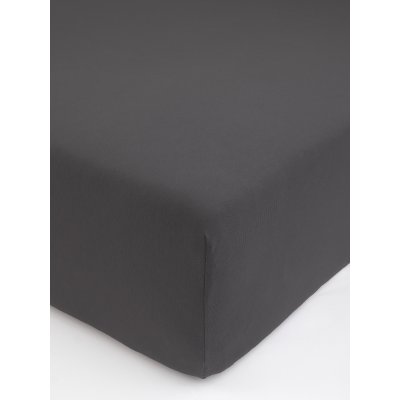 Jersey plachta s elastanom Deluxe 160 × 200 cm – tmavosivá