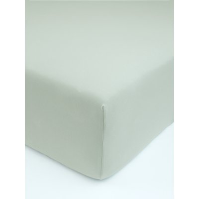 Jersey plachta s elastanom Deluxe 180 × 200 cm – sivozelená
