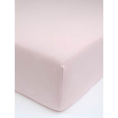 Jersey plachta s elastanom Deluxe 90 × 200 cm – púdrová