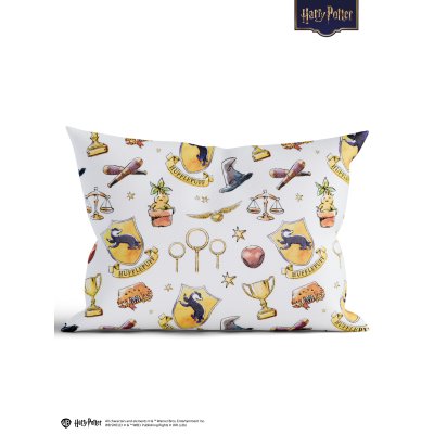 Obliečka na vankúš mikroplyš Harry Potter 40 × 60 cm - Bifľomor biele-  -