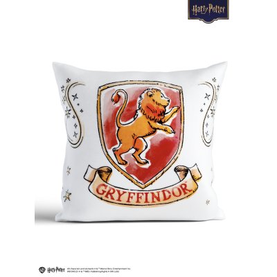 Obliečka na vankúš mikroplyš Harry Potter 40 × 40 cm - Chrabromil biele-  -