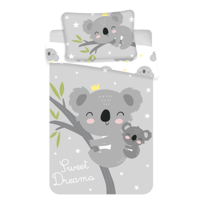Jerry Fabrics Bavlnené obliečky do postieľky – Koala Sweet Dreams baby 100 x 135 cm / 40 x 60 cm
