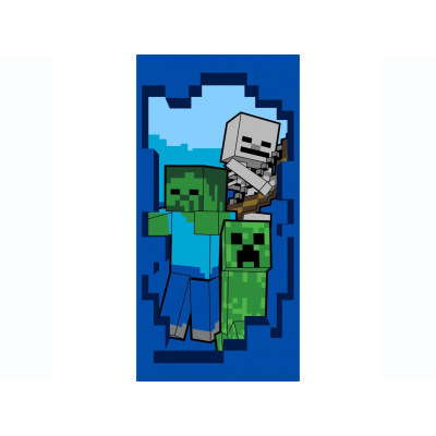 Jerry Fabrics Detská osuška 70 × 140 cm ‒ Minecraft Beware