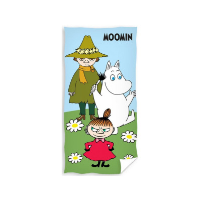 Carbotex Dětská osuška 70 × 140 cm ‒ Mumínci Mumínek a přátelé