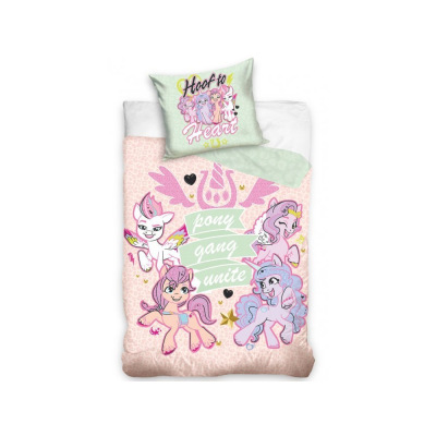 Carbotex Bavlnené obliečky do postieľky – My Little Pony Kouzelní poníci 100x135/40x60 cm