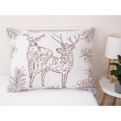 Bavlnená obliečka na vankúš Renforcé 70 × 90 cm – Jelene-  -