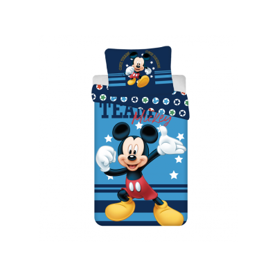 Jerry Fabrics Detské bavlnené obliečky – Mickey Team 140x200/70x90 cm