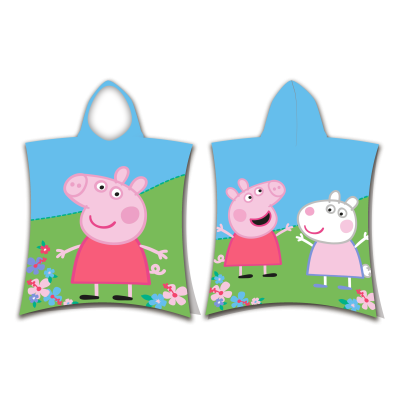 Jerry Fabrics Dětské pončo 50 × 115 cm ‒ Prasátko Peppa