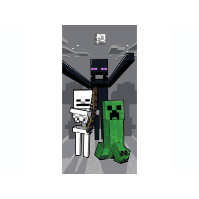 Jerry Fabrics Dětská osuška 70 × 140 cm ‒ Minecraft Mob Attack