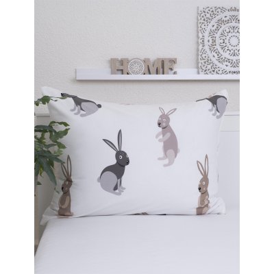 Bavlnená obliečka na vankúš Renforcé 70 × 90 cm – Zajačikovia-  -