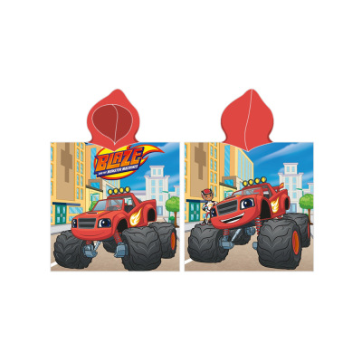 Carbotex Detské pončo 50 × 115 cm ‒ Plamínek a Čtyřkoláci Monster Truck
